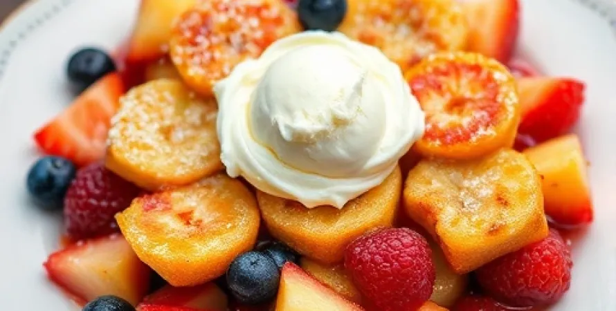 Cobbler aux fruits frais