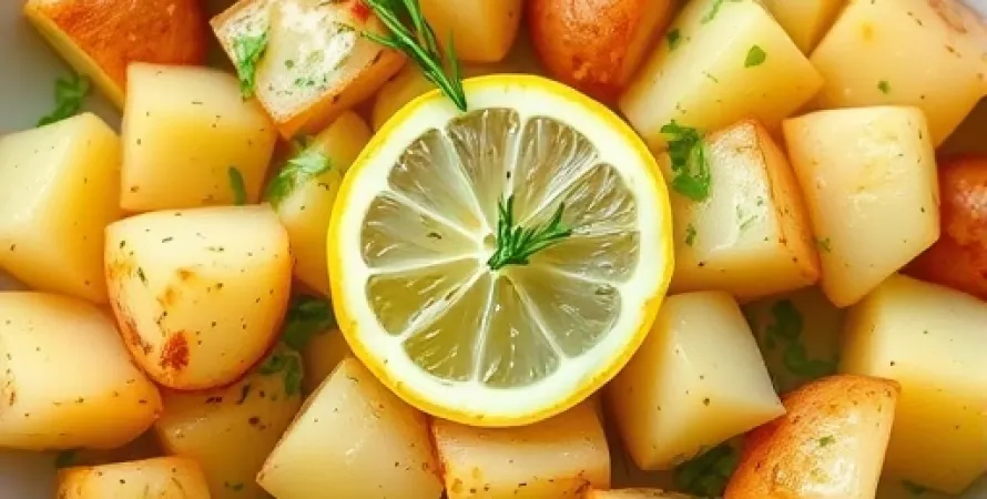 Pommes de terre fraîches au citron