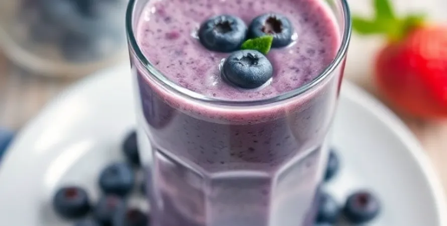 Smoothie aux bleuets