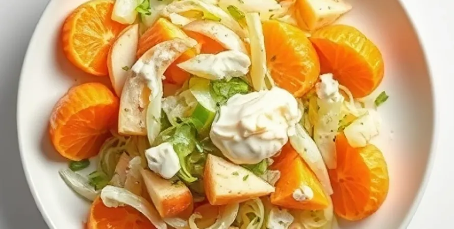 Salade de poireaux aux mandarines