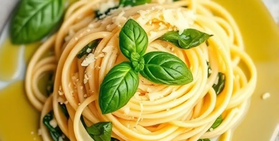 Fettuccine aux artichauts et basilic