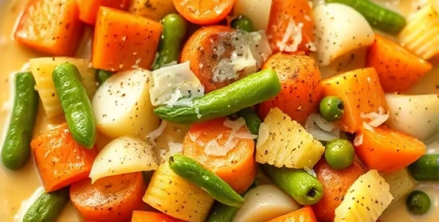 Gratin de légumes mélangés