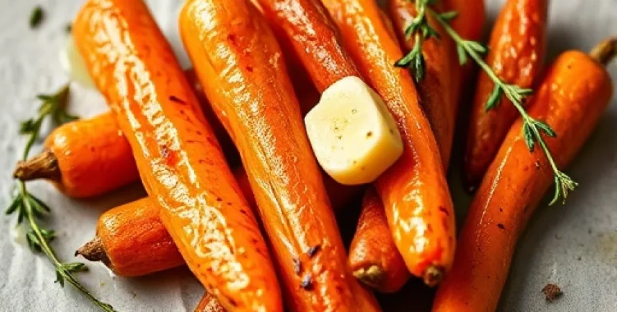 Carottes rôties au thym