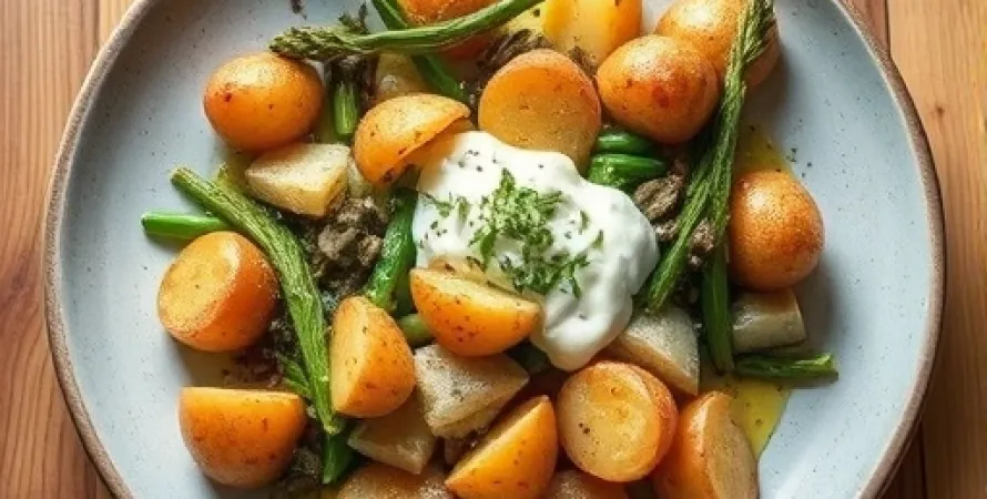 Pommes de terre farcies aux épinards et artichauts