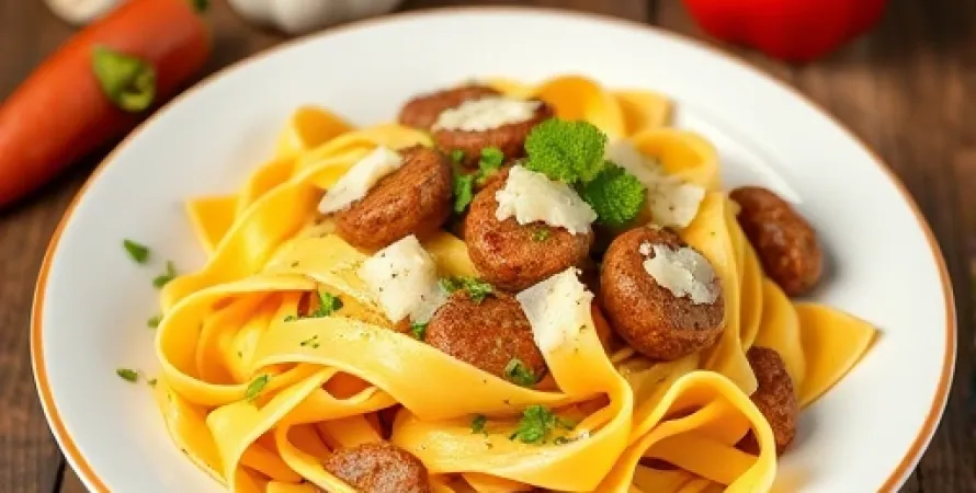 Pappardelle à la sauce italienne