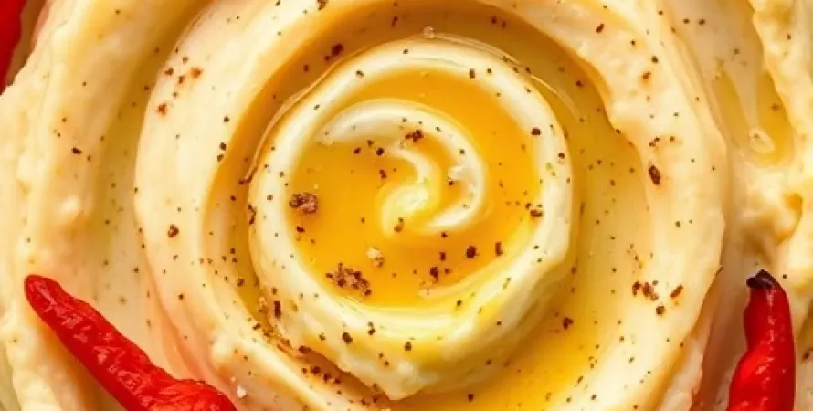 Purée de pommes de terre aux piments poivrons