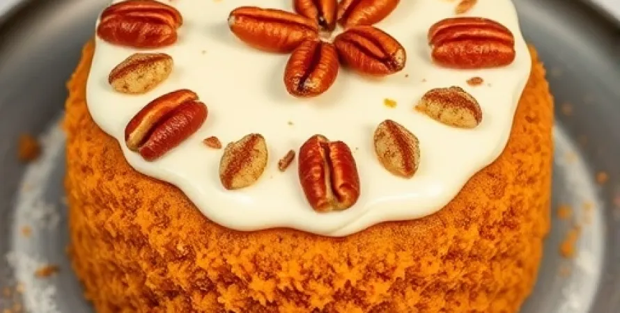 Gâteau de Carottes aux Noix de Pécan