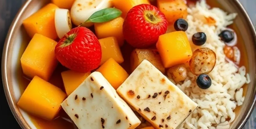 Tofu aux fruits