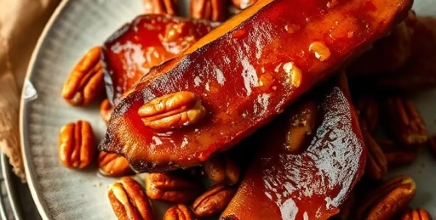 Bacon aux pecans et praline