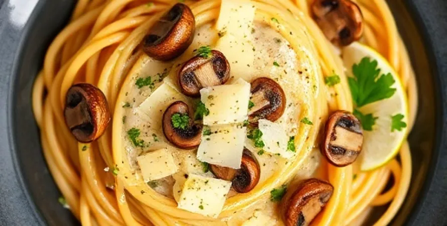 Spaghettini à la crème de whiskey