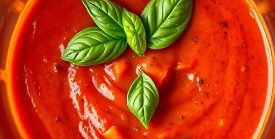 Soupe de tomates rôties