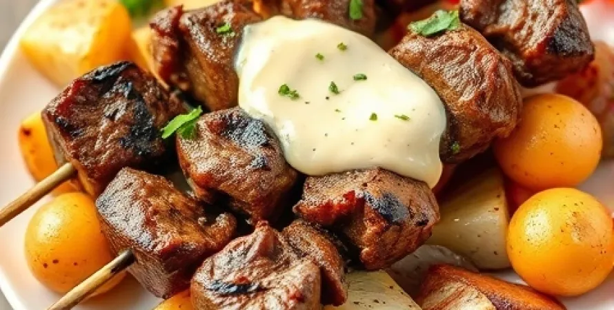 Brochettes de boeuf Caesar