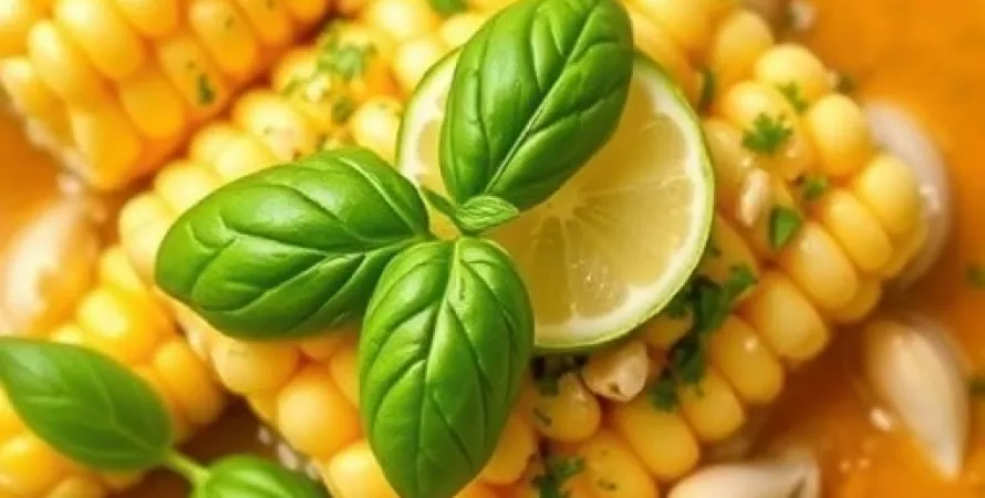 Beurre au basilic et lime pour épis de maïs