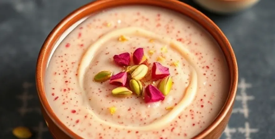 Pouding de riz thai rouge