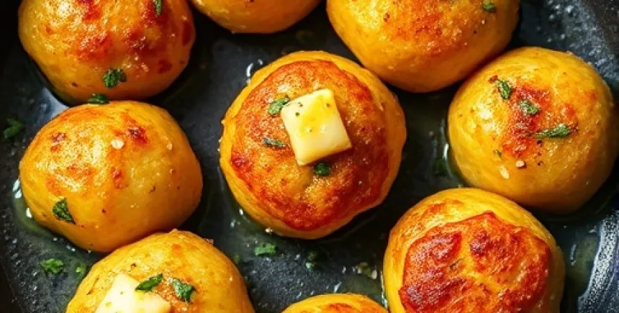 Boules de pommes de terre sautées