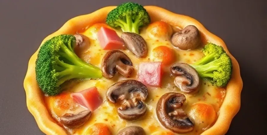 Gratin de brocolis au jambon