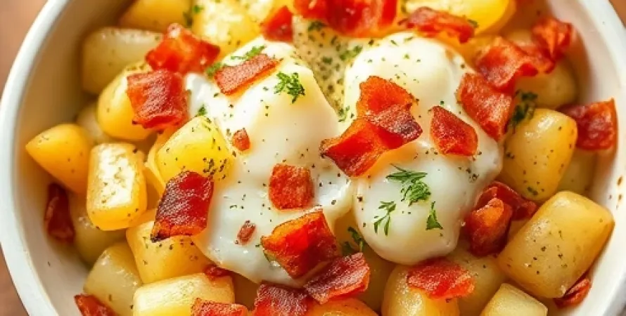 Gratin de pommes de terre au bacon