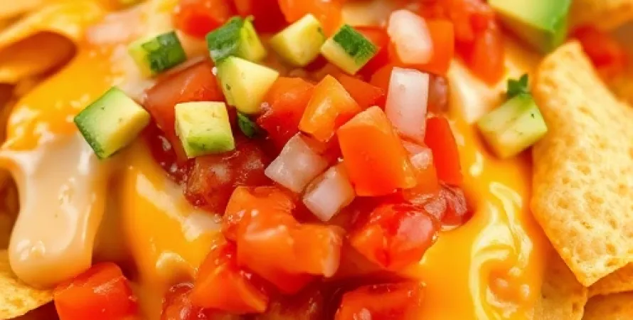 Nachos au fromage et salsa