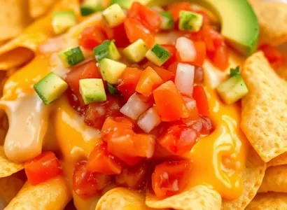 Nachos au fromage et salsa