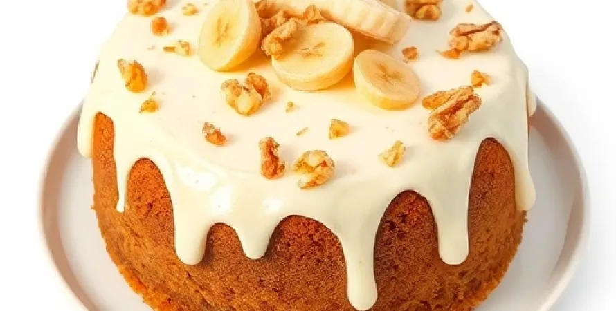 Gâteau à la banane et aux noix