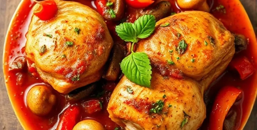 Cacciatore de cuisses de poulet