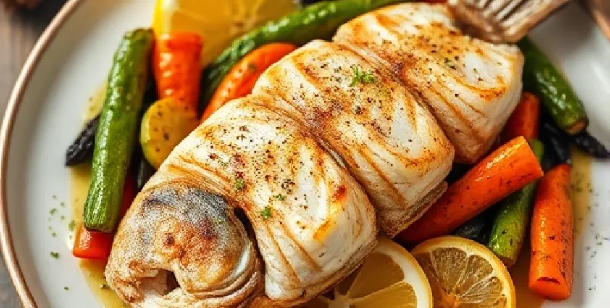Poisson aux légumes et gingembre