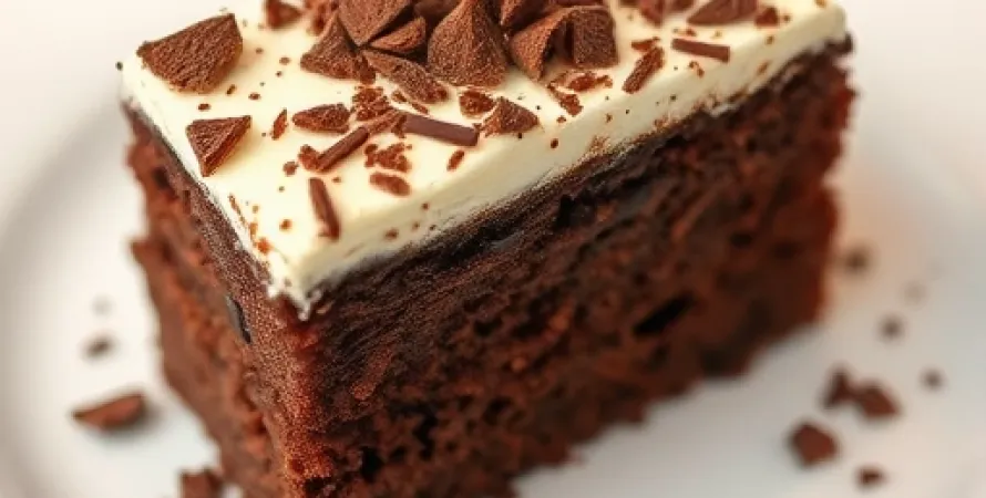 Gâteau au chocolat et à la crème fraîche