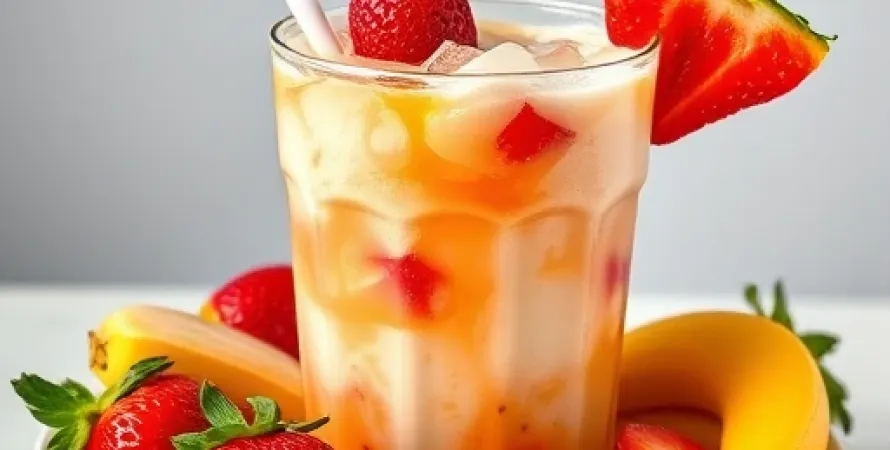 Colada de fraises et banane