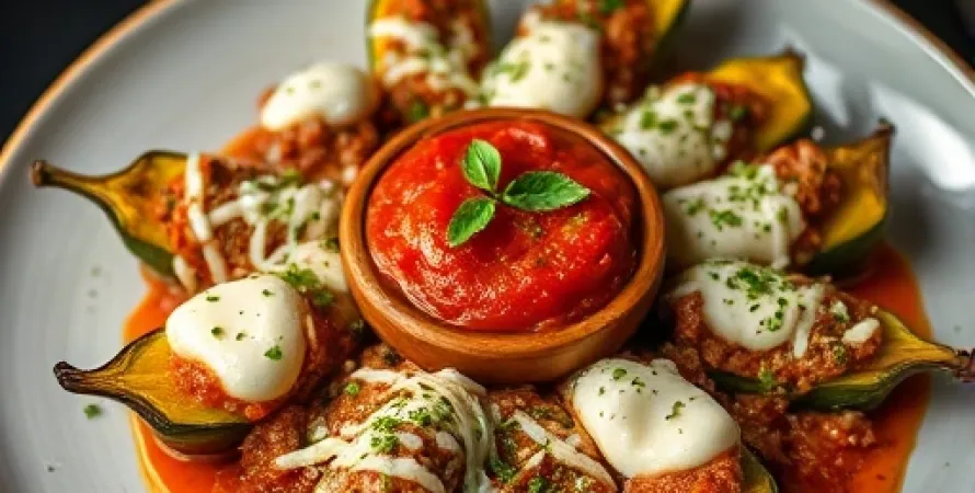 Courgettes italiennes farcies