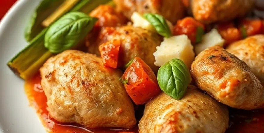 Poulet Pecorino aux Doigts de Courgette