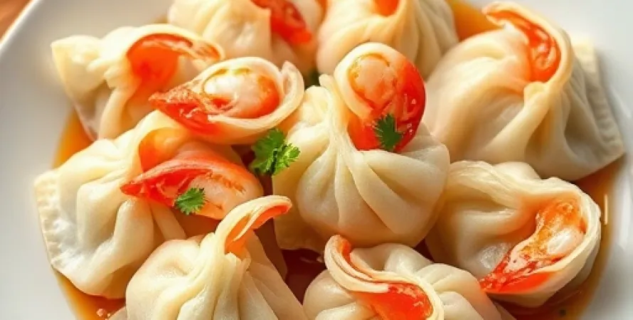 Dumplings de crevettes chinoise