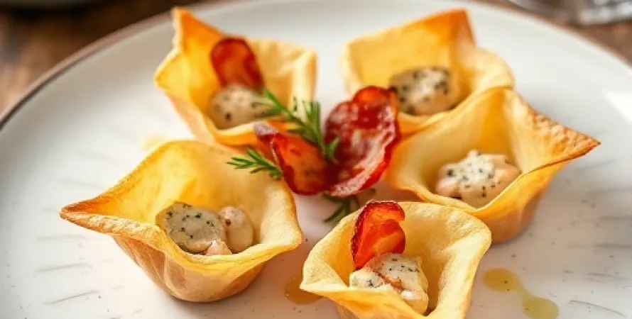 Pâtisseries de poulet et poireau
