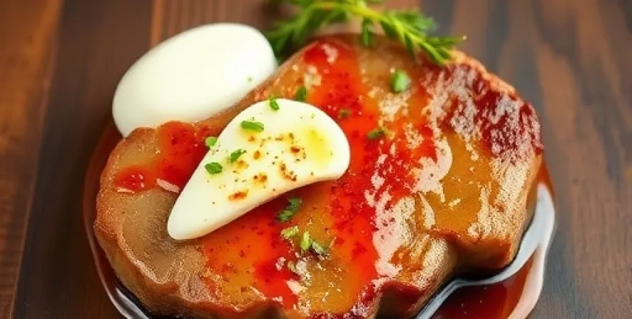 Steak de veau mariné au yaourt et au paprika