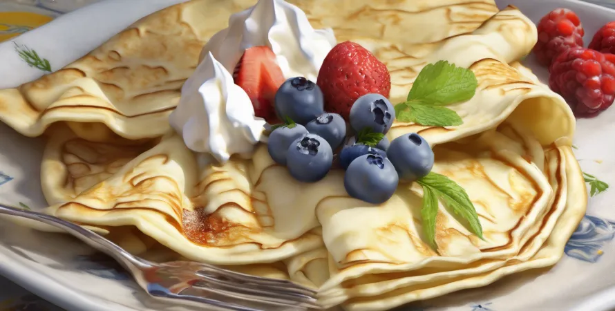 Nalysnyky revisités : crêpes ukrainiennes fourrées à la ricotta