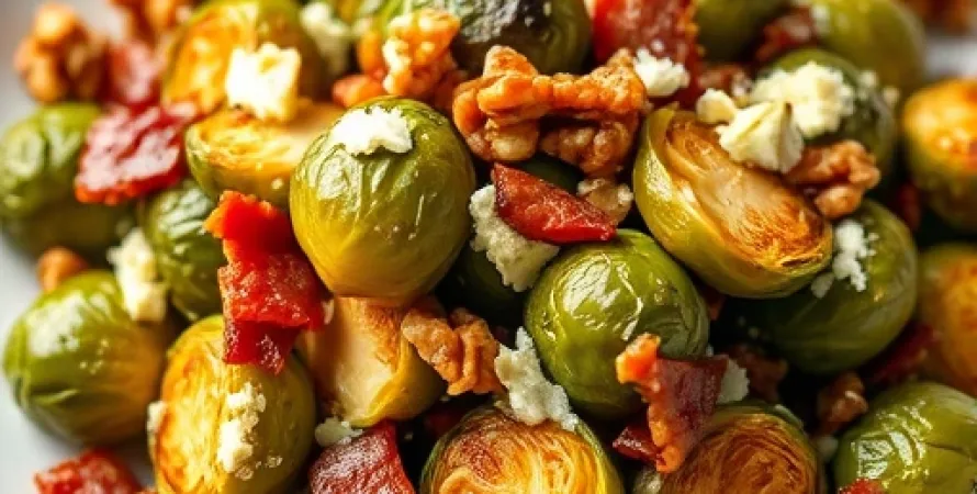 Chou de Bruxelles au Bacon et Noix