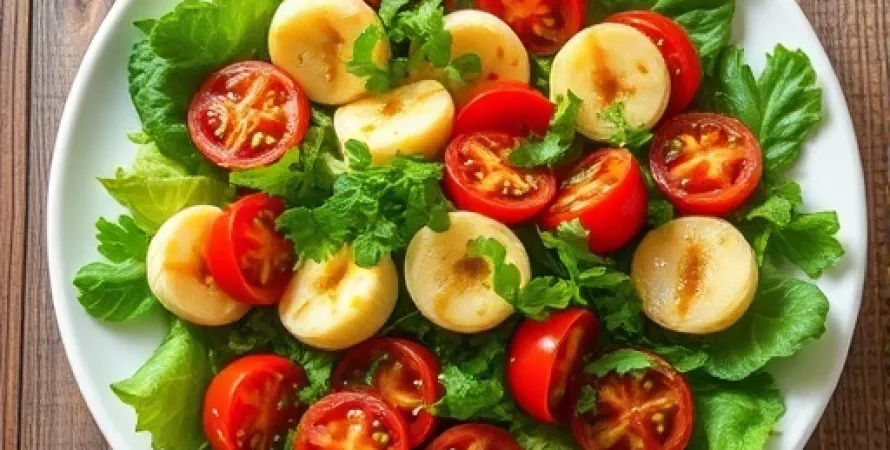 Salade de palmiers marines