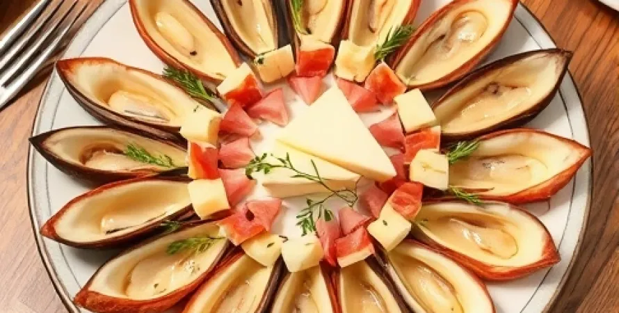 Asperges et jambon au fromage