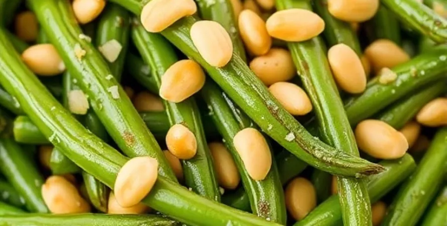 Haricots verts sautés au pine