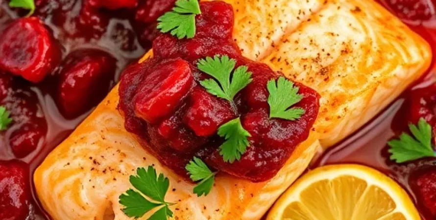 Saumon au cranberry