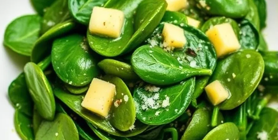 Épinards frais sautés