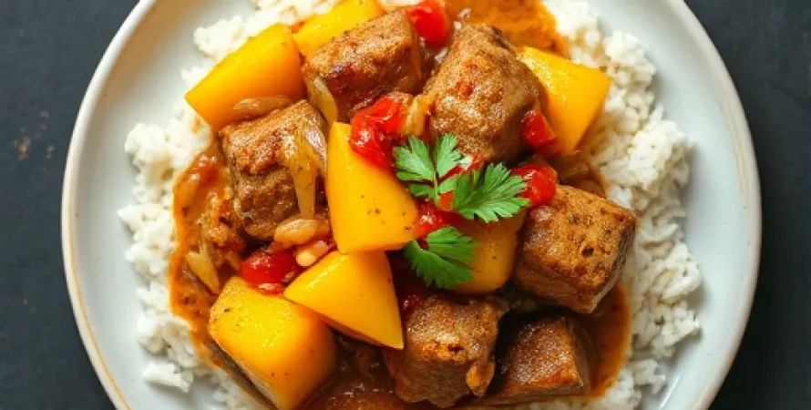 Porc mangue picadillo