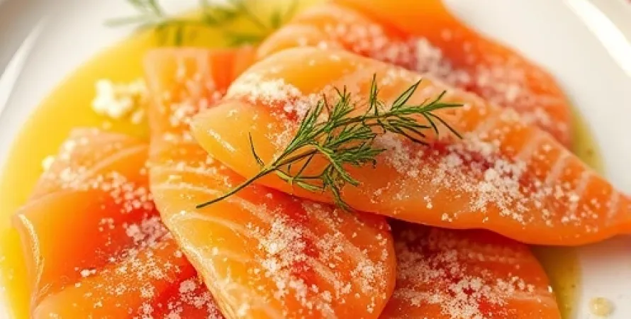 Gravlax de saumon