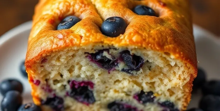 Pain aux bleuets et aux oranges