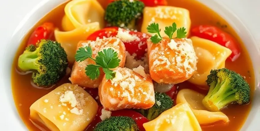 Tortellini au saumon italien