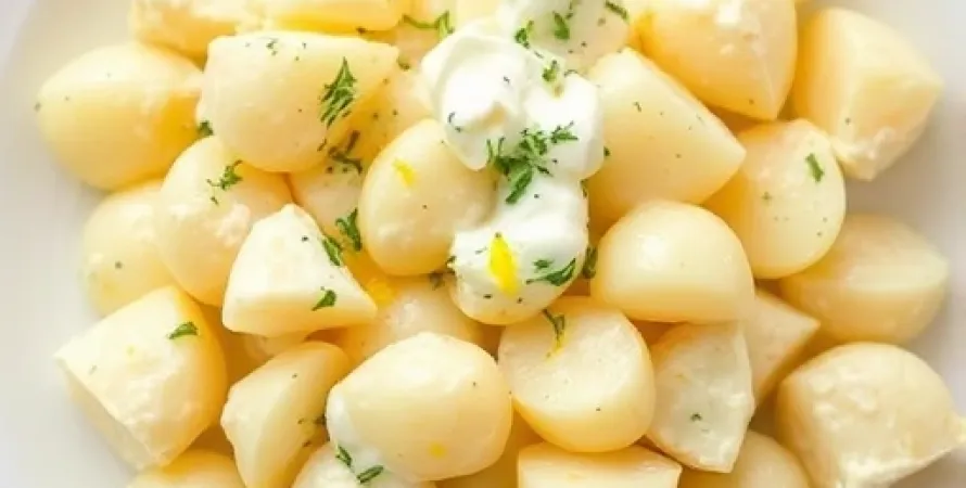Salade de pommes de terre crémeuse au citron