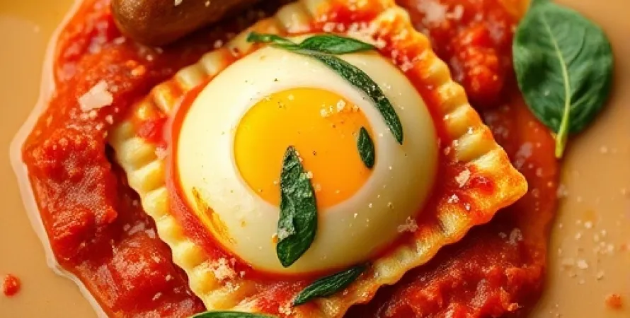 Raviolis italiens au fromage ricotta