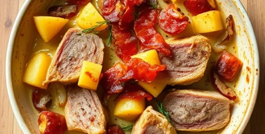 Casserole de porc et chou