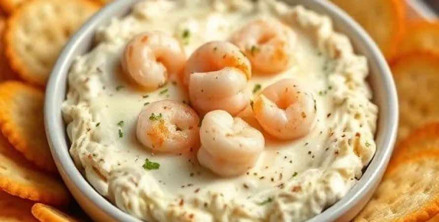 Dip de crevettes aux trois fromages