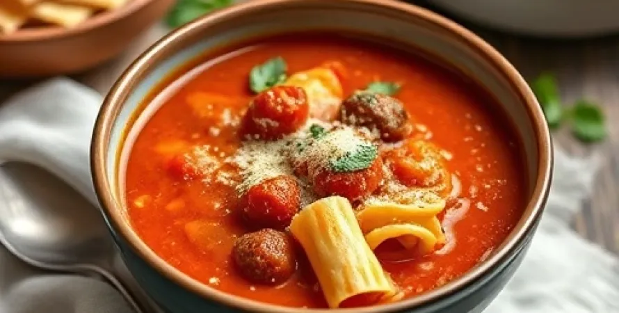 Potage italien aux tomates