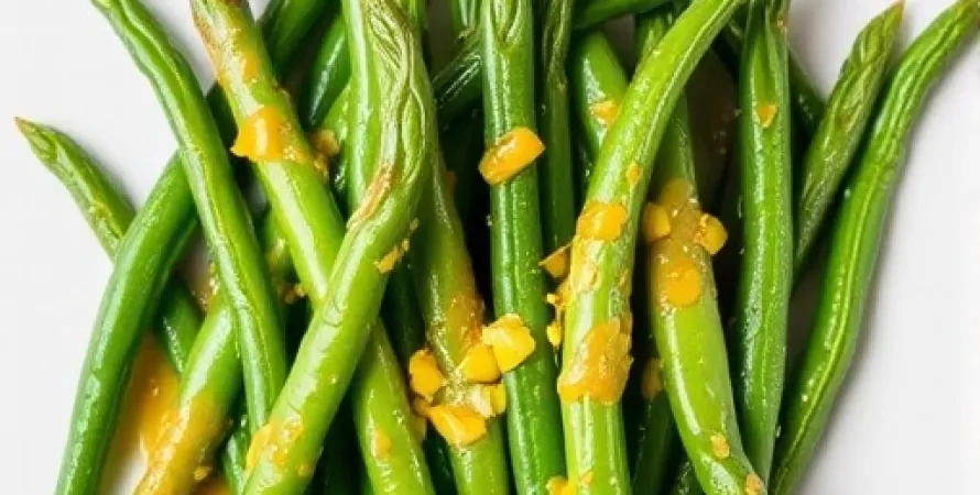 Haricots verts à la moutarde